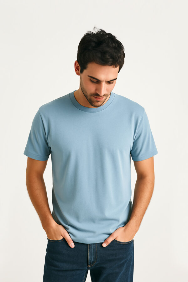 cloudy blue supima t-shirt