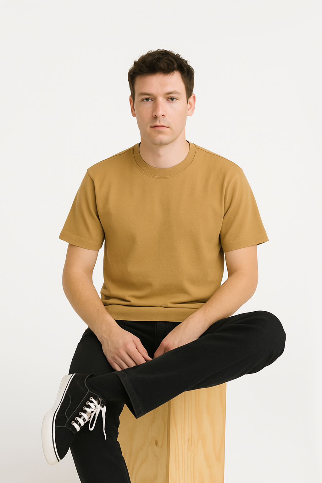 tan supima t-shirt